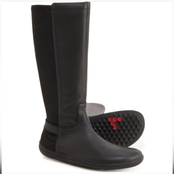 Vivo barefoot Shoes - Vivo Barefoot Black Knee-High Boots